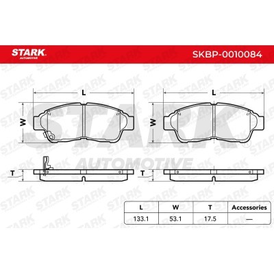 Klocki hamulcowe Stark SKBP-0010084 SKBP-0010084 - foto 3