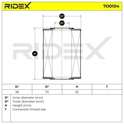 Filtr Oleju RIDEX 7O0104 7O0104 - foto 6