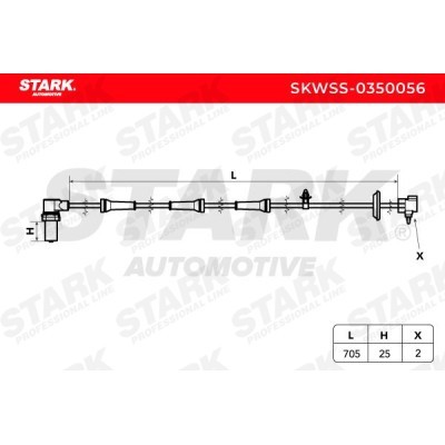 Czujnik ABS Stark SKWSS-0350056 SKWSS-0350056 - foto 3