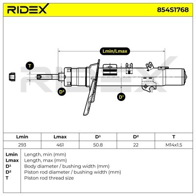 Amortyzator RIDEX 854S1768 854S1768 - foto 6
