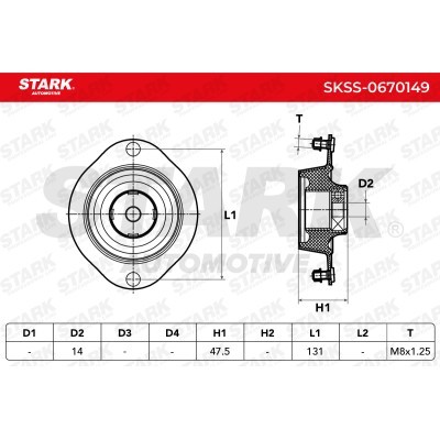 Mocowanie Amortyzatora Stark SKSS-0670149 SKSS-0670149 - foto 3