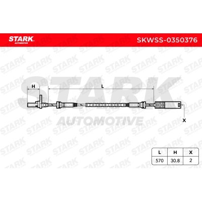 Czujnik ABS Stark SKWSS-0350376 SKWSS-0350376 - foto 6
