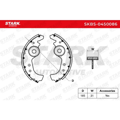 Klocki hamulcowe Stark SKBS-0450086 SKBS-0450086 - foto 5