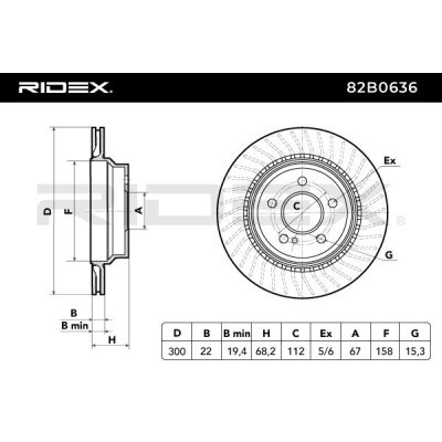 Tarcza hamulcowa RIDEX 82B0636 82B0636 - foto 4
