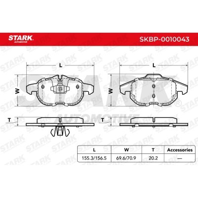 Klocki hamulcowe Stark SKBP-0010043 SKBP-0010043 - foto 4