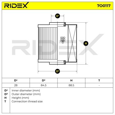 Filtr Oleju RIDEX 7O0117 7O0117 - foto 6