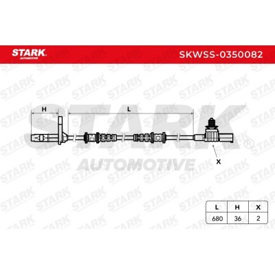 Czujnik ABS Stark SKWSS-0350082 SKWSS-0350082 - foto 3