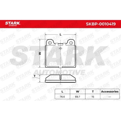 Klocki hamulcowe Stark SKBP-0010419 SKBP-0010419 - foto 3