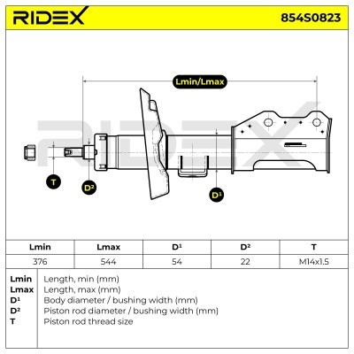 Amortyzator RIDEX 854S0823 854S0823 - foto 5