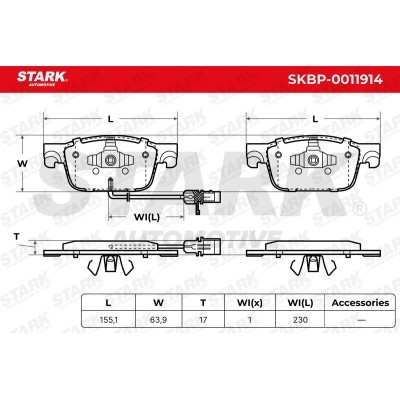 Klocki hamulcowe Stark SKBP-0011914 SKBP-0011914 - foto 6