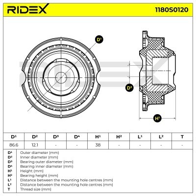 Mocowanie Amortyzatora RIDEX 1180S0120 1180S0120 - foto 4