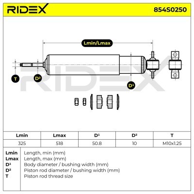 Amortyzator RIDEX 854S0250 854S0250 - foto 9