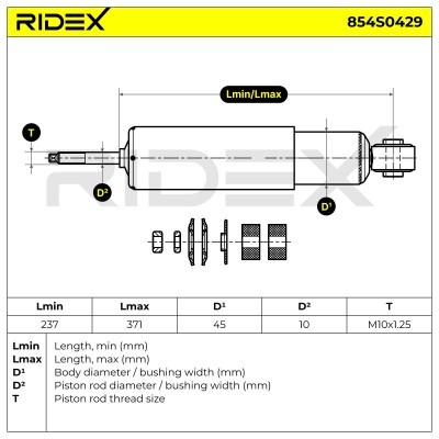 Amortyzator RIDEX 854S0429 854S0429 - foto 9
