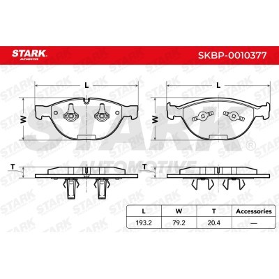 Klocki hamulcowe Stark SKBP-0010377 SKBP-0010377 - foto 3