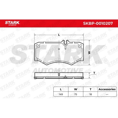 Klocki hamulcowe Stark SKBP-0010207 SKBP-0010207 - foto 3