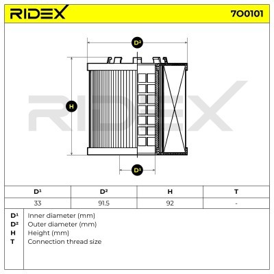 Filtr Oleju RIDEX 7O0101 7O0101 - foto 4