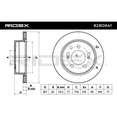 Tarcza hamulcowa RIDEX 82B0641 82B0641 - foto 3