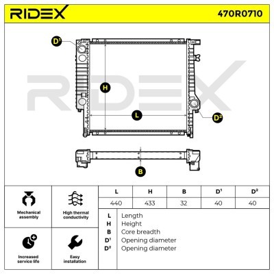 Chłodnica RIDEX 470R0710 470R0710 - foto 7