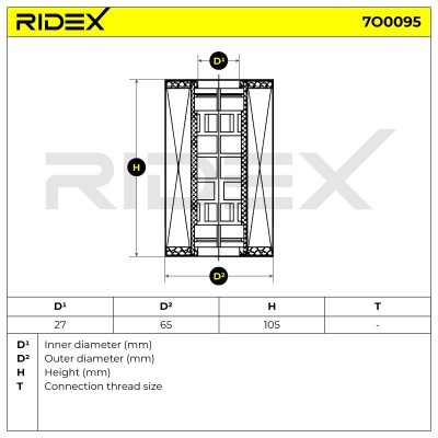 Filtr Oleju RIDEX 7O0095 7O0095 - foto 5