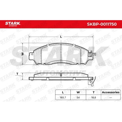 Klocki hamulcowe Stark SKBP-0011750 SKBP-0011750 - foto 6