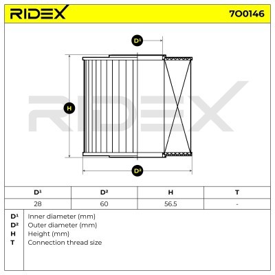 Filtr Oleju RIDEX 7O0146 7O0146 - foto 6