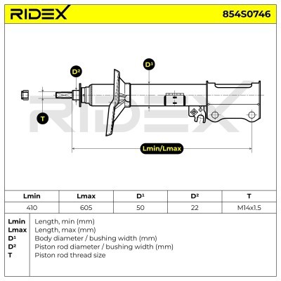 Amortyzator RIDEX 854S0746 854S0746 - foto 6