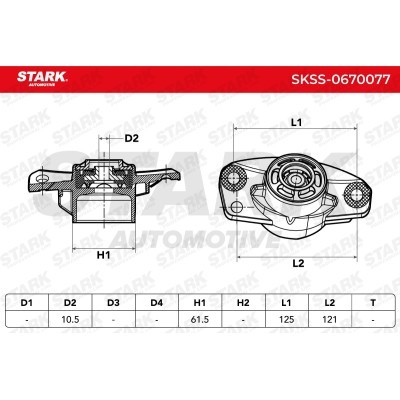 Mocowanie Amortyzatora Stark SKSS-0670077 SKSS-0670077 - foto 3