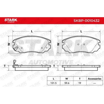 Klocki hamulcowe Stark SKBP-0010432 SKBP-0010432 - foto 3