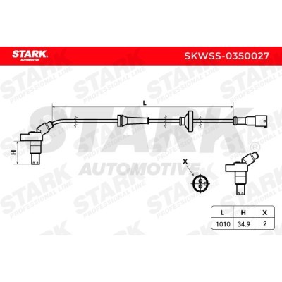 Czujnik ABS Stark SKWSS-0350027 SKWSS-0350027 - foto 3