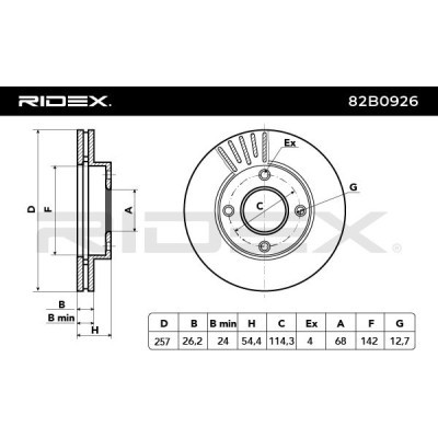 Tarcza hamulcowa RIDEX 82B0926 82B0926 - foto 6