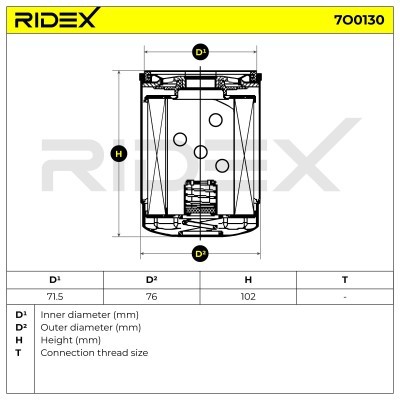 Filtr Oleju RIDEX 7O0130 7O0130 - foto 5
