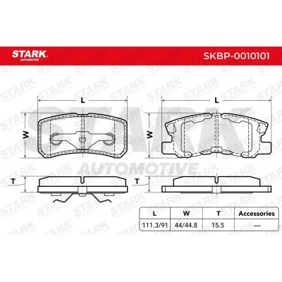 Klocki hamulcowe Stark SKBP-0010101 SKBP-0010101 - foto 4