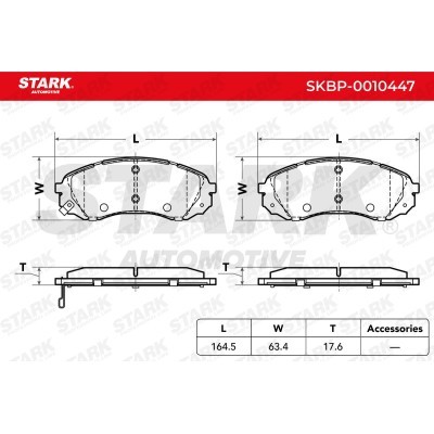 Klocki hamulcowe Stark SKBP-0010447 SKBP-0010447 - foto 3
