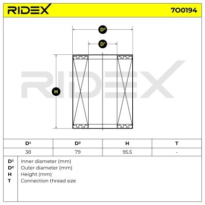 Filtr Oleju RIDEX 7O0194 7O0194 - foto 5