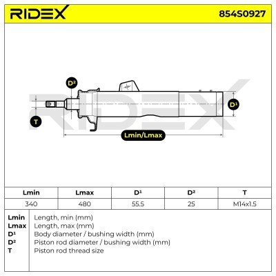 Amortyzator RIDEX 854S0927 854S0927 - foto 6