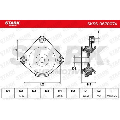 Mocowanie Amortyzatora Stark SKSS-0670074 SKSS-0670074 - foto 6