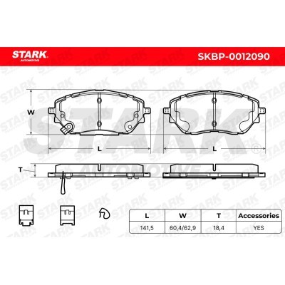 Klocki hamulcowe Stark SKBP-0012090 SKBP-0012090 - foto 5