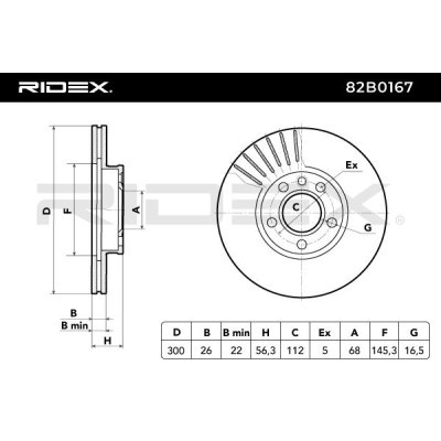 Tarcza hamulcowa RIDEX 82B0167 82B0167 - foto 6