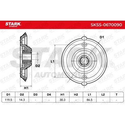 Mocowanie Amortyzatora Stark SKSS-0670090 SKSS-0670090 - foto 5