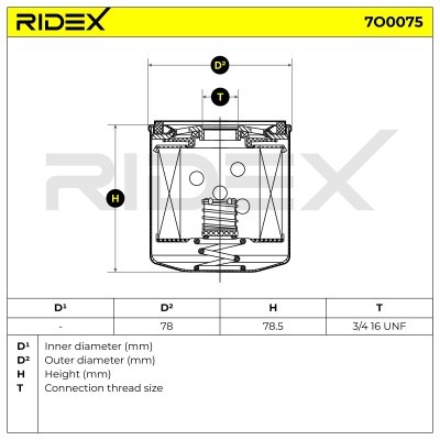 Filtr Oleju RIDEX 7O0075 7O0075 - foto 5