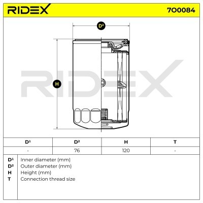 Filtr Oleju RIDEX 7O0084 7O0084 - foto 6
