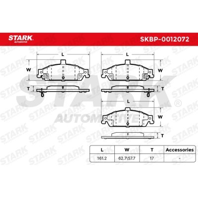 Klocki hamulcowe Stark SKBP-0012072 SKBP-0012072 - foto 4