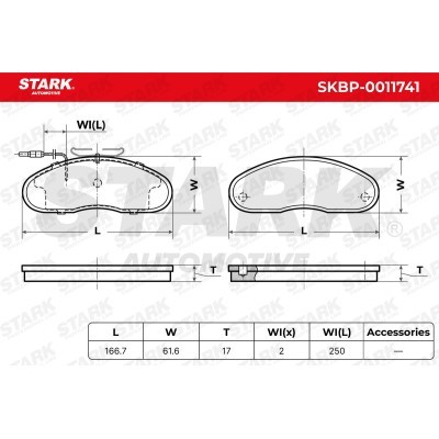 Klocki hamulcowe Stark SKBP-0011741 SKBP-0011741 - foto 5