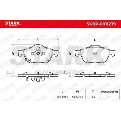 Klocki hamulcowe Stark SKBP-0011239 SKBP-0011239 - foto 5
