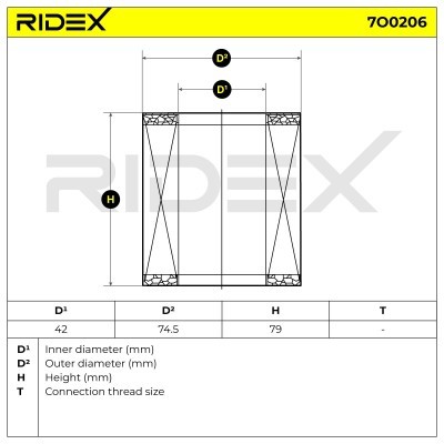 Filtr Oleju RIDEX 7O0206 7O0206 - foto 5