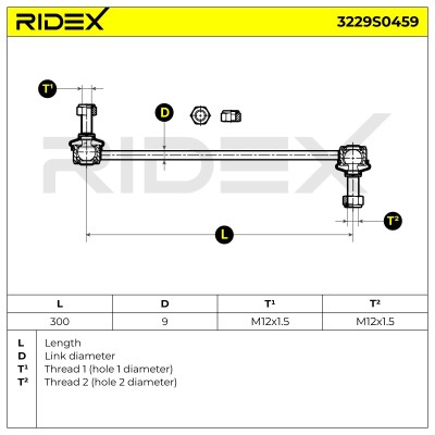 Łącznik Stabilizatora RIDEX 3229S0459 3229S0459 - foto 6