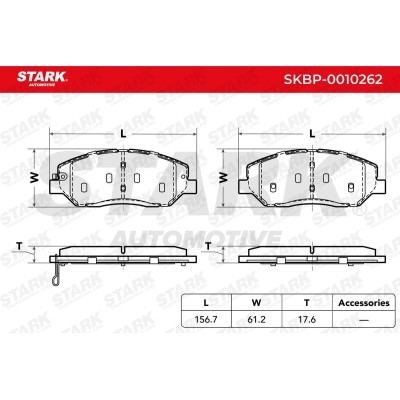 Klocki hamulcowe Stark SKBP-0010262 SKBP-0010262 - foto 3