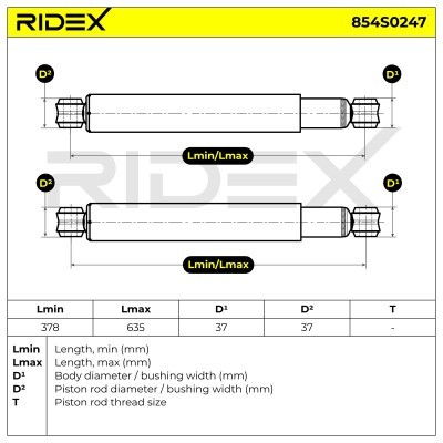 Amortyzator RIDEX 854S0247 854S0247 - foto 4