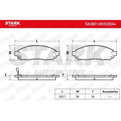 Klocki hamulcowe Stark SKBP-0010304 SKBP-0010304 - foto 3
