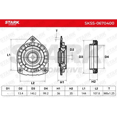 Mocowanie Amortyzatora Stark SKSS-0670400 SKSS-0670400 - foto 5